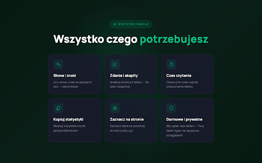 Licznik Słów i Znaków - Policz Słowa, Zdania, Akapity screenshot