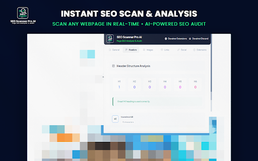 SEO Scanner Pro AI – Page SEO Analyzer & Audit screenshot