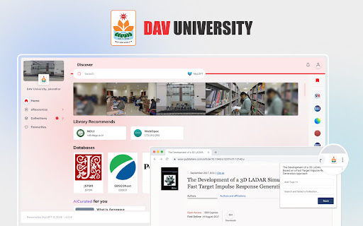 DAV University, Jalandhar Library screenshot