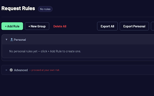 Request Rules by Further screenshot