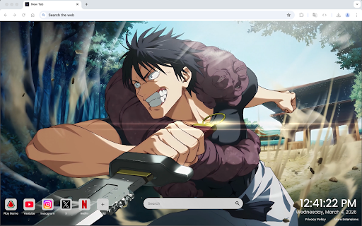 Toji Fushiguro Blade Strike Live Wallpaper screenshot