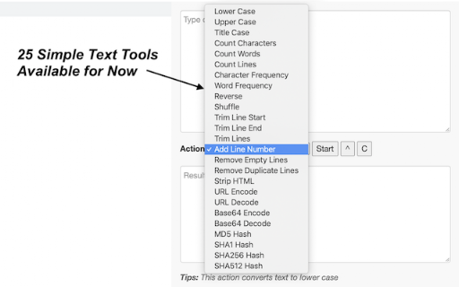 Text Tools screenshot