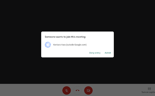 Google Meet Auto Admit screenshot