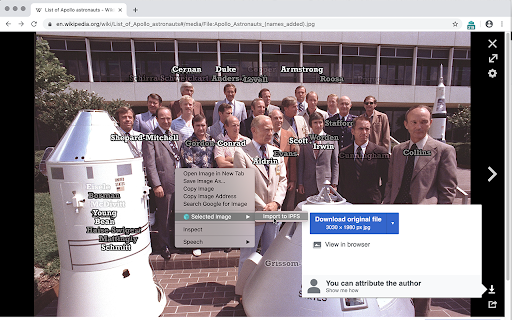 IPFS Companion screenshot
