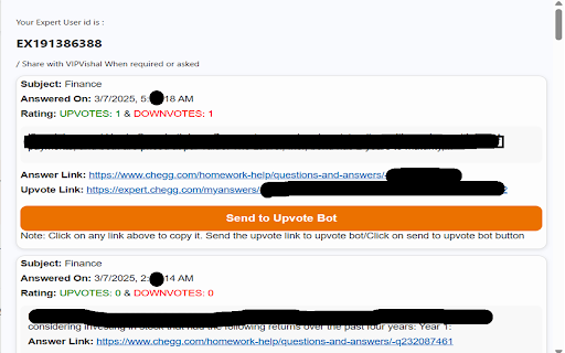 Chegg Expert Answer Link Finder screenshot