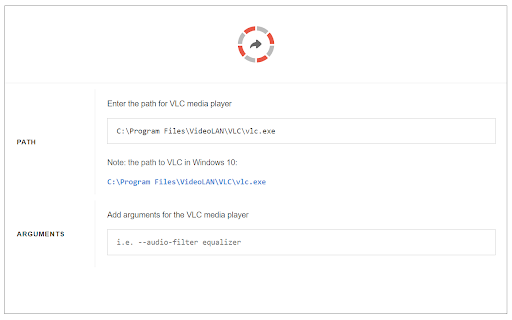 Open in VLC™ screenshot