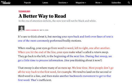 BeeLine Reader screenshot