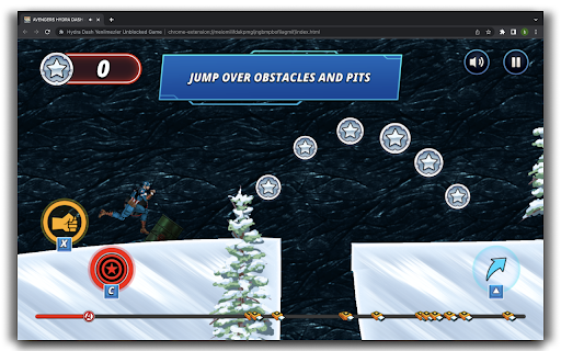Hydra Dash Avengers HTML5 Game screenshot