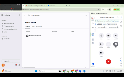 Novelvox FrontApp Connector screenshot