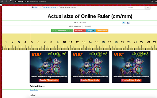 Grid Lines Ruler screenshot