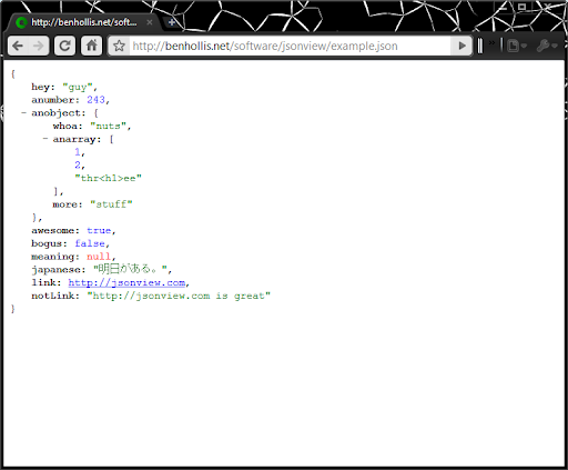 JSONVue screenshot