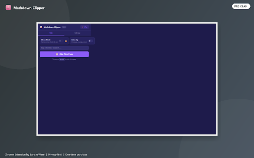 Markdown Clipper screenshot