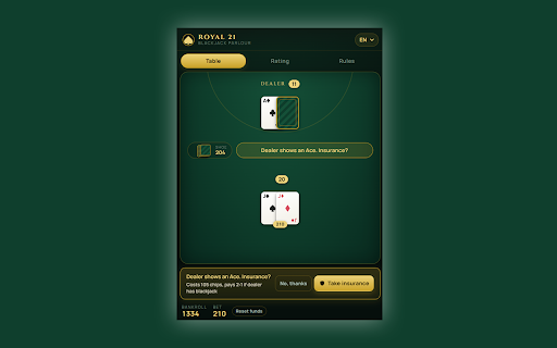 Royal 21 Blackjack screenshot