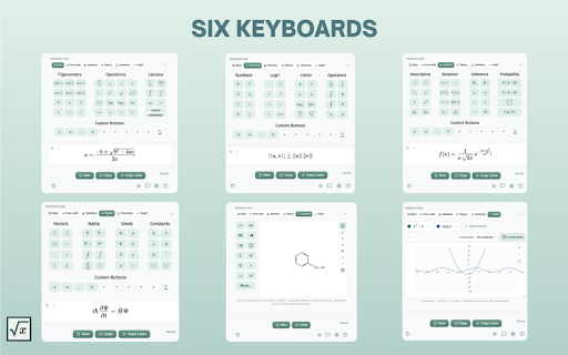 MATH Keys - Equation & Formula Editor screenshot