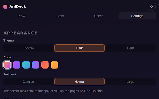 AniDeck — Spoiler Shield, Stats & Episode Companion screenshot