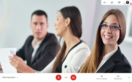 Visual Effects Google Meet screenshot
