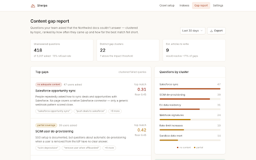 Sherpa — Local Help Search screenshot