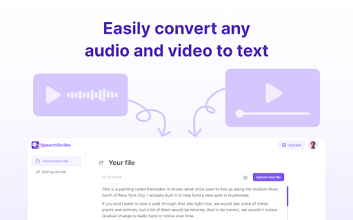 Audio SpeechScribe: Audio to Text screenshot
