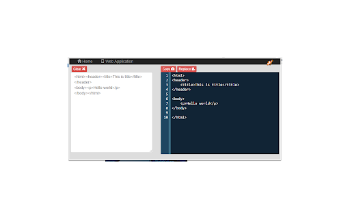 Pretty HTML | CSS | XML screenshot