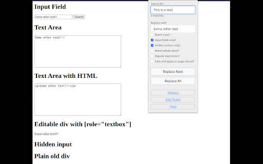 Search and Replace screenshot