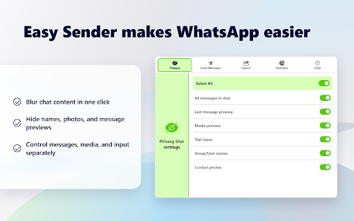 WA Self Sender & Easy Sender - Personalized WA Messages & Group Tools screenshot