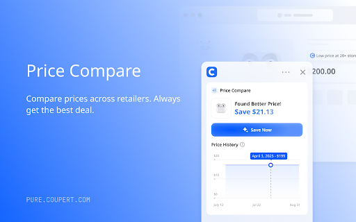 Coupert Pure: AI-Powered Coupons & Price Compare screenshot
