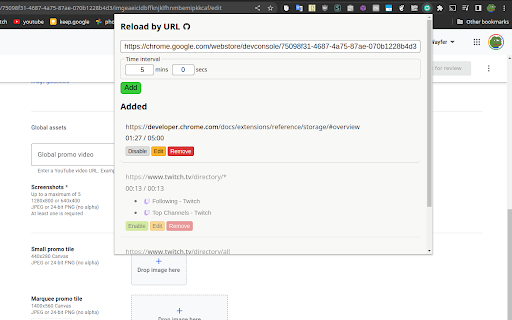 Reload by URL screenshot
