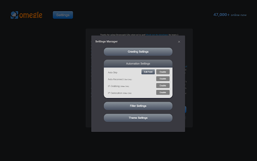 Chromegle - Omegle IP & Client screenshot
