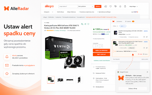 AlleRadar: Allegro Helper screenshot
