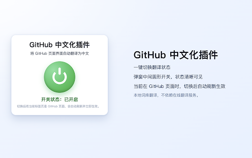GitHub 中文汉化翻译插件 screenshot