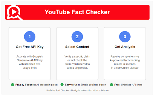 Youtube FactCheck screenshot