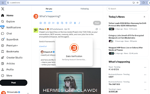 Primus screenshot