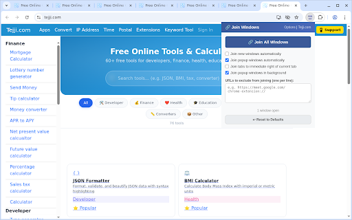 Join Windows screenshot
