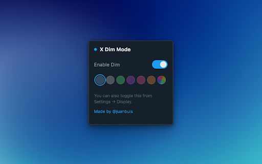 X Dim Mode screenshot