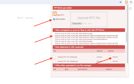 Presentation editor PPTWork for PPT slides screenshot