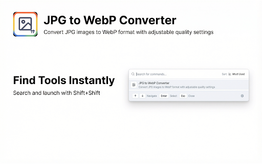 JPG to WebP screenshot