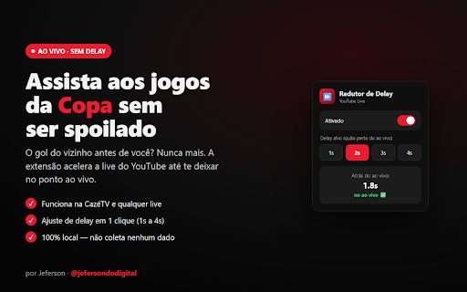 YouTube Live - Redutor de Delay screenshot
