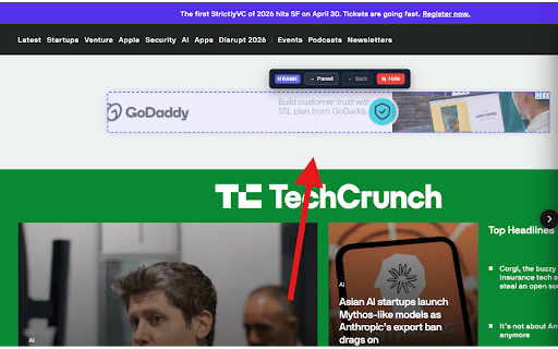 KD Web Element Hider screenshot