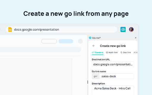 GoLinks screenshot