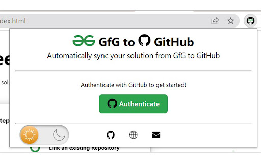 GfG to GitHub screenshot