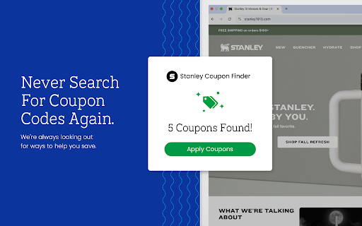 Stanley Coupon Finder - Official Coupons & Best Deals screenshot