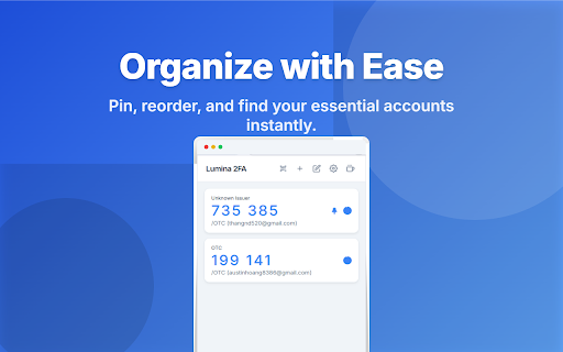 Lumina Authenticator screenshot