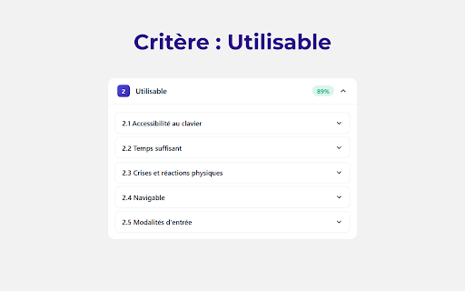 Audit WCAG 2.2 screenshot