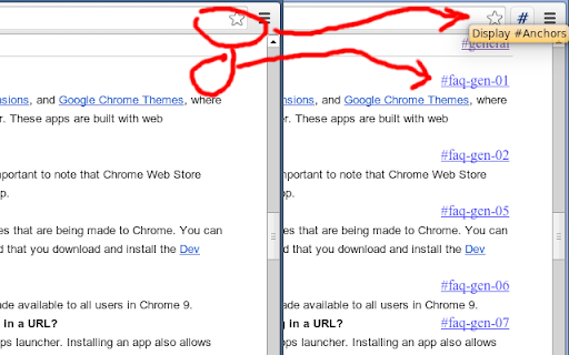 Display #Anchors screenshot