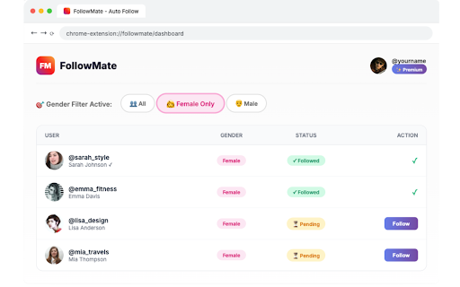 FollowMate: Auto Follow & Organic Growth for Instagram™ screenshot