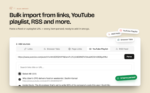 NotebookLM Web Importer screenshot