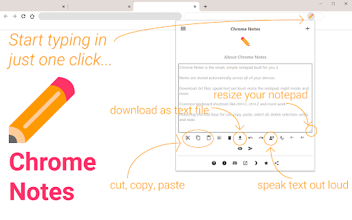 Chrome Notes screenshot