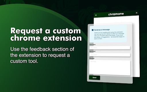 Custom Chrome Extension Tools - Chromane screenshot