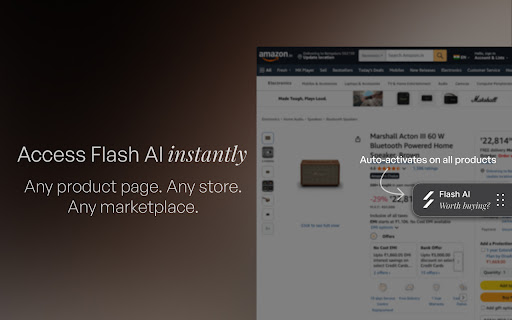 Flash AI -  Unbiased Reviews. Lowest Prices screenshot