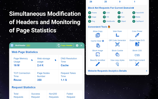ModHeader - Modify HTTP headers screenshot